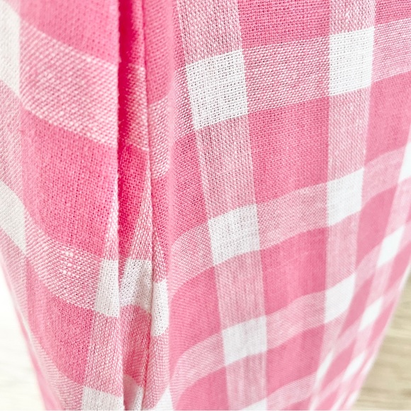 NWT S M L XL Barbie, pink and white collared dress with pockets - Picture 3 of 10